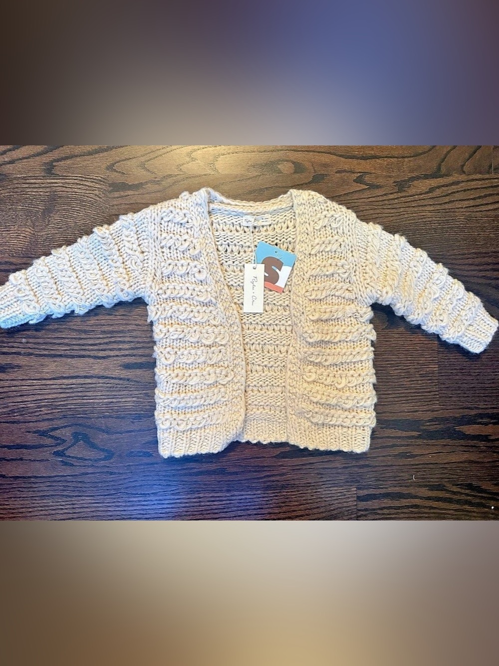 Rylee + Cru 18-24 mos Beach Cream Knit Cardigan NWT